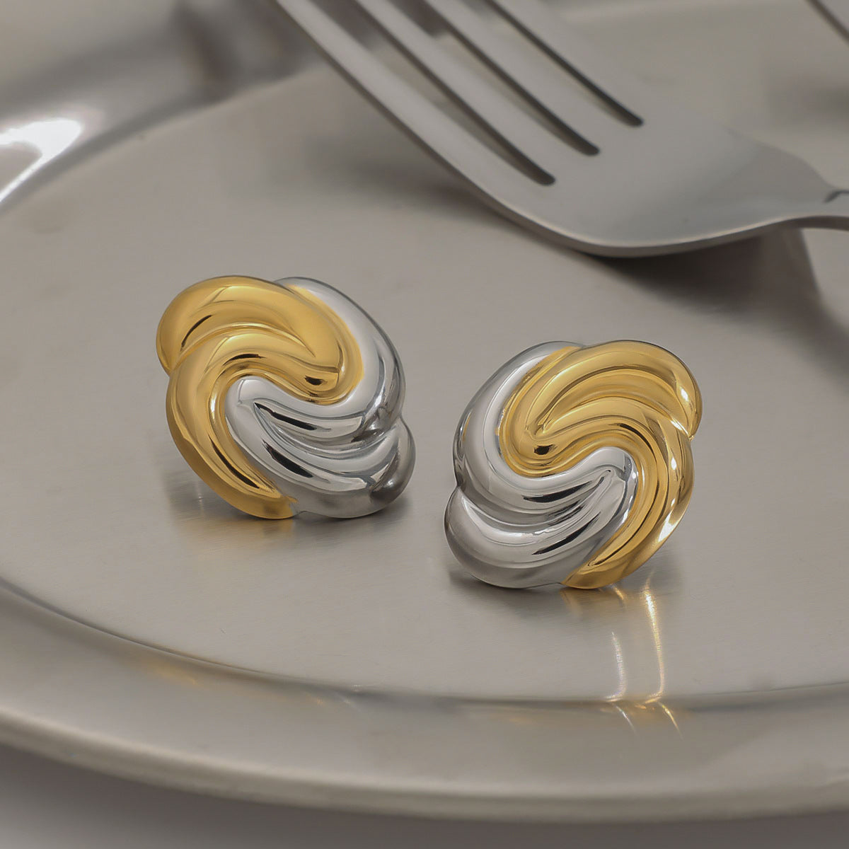 Earrings Design Niche Earrings Hoop Stainless Steel Earrings Titanium Steel Earrings