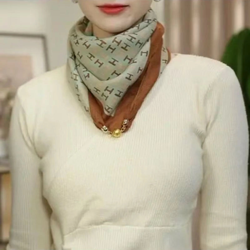 Women's Streetwear Printing Cotton And Linen Silk Scarf
