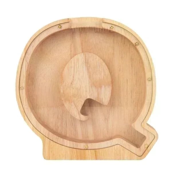 (🔥Summer Hot Sale Now-50% Off) Personalized Wooden Letter Piggy Bank - FREE SHIPPING