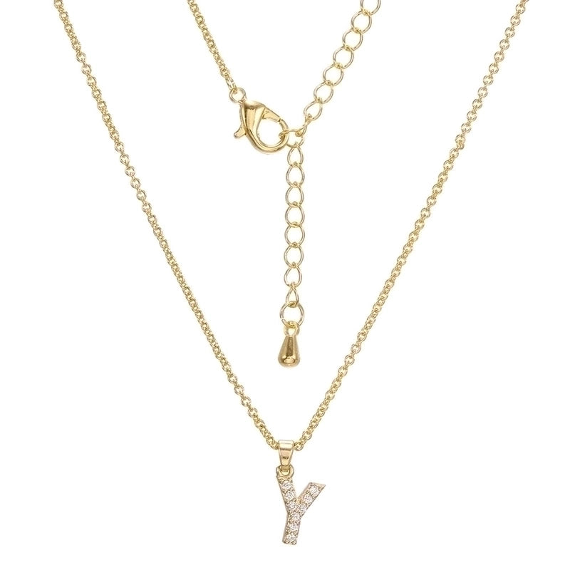 Brass Cable Chain Letter Necklace