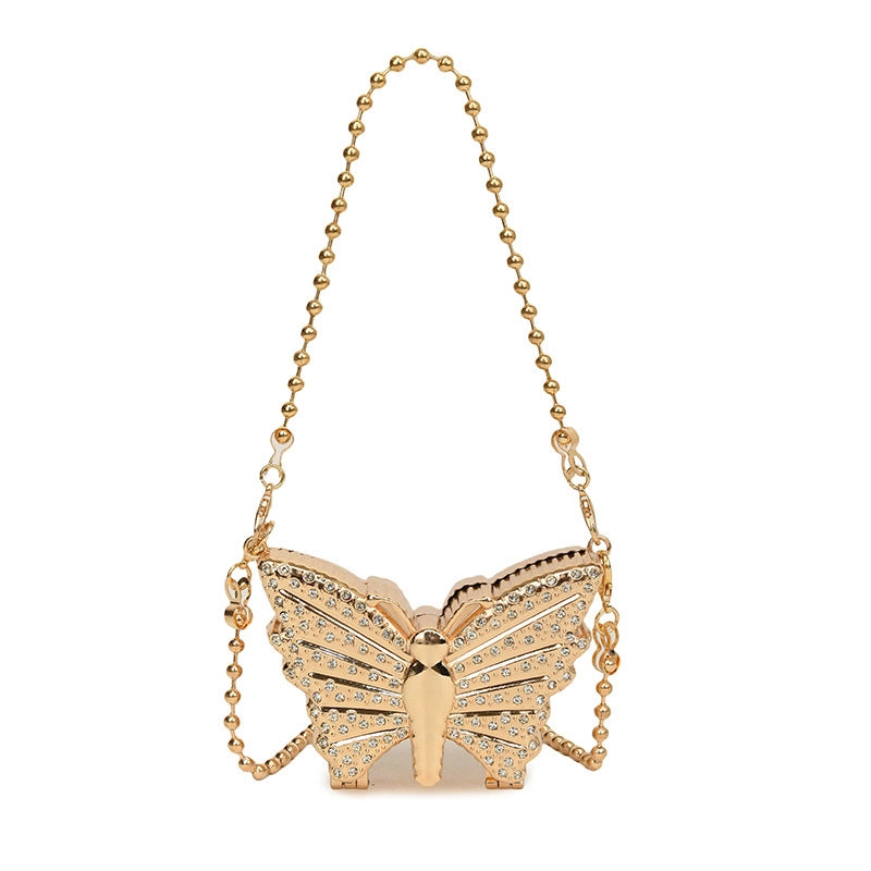 Women's Mini Metal Butterfly Vintage Style Classic Style Square Lock Clasp Shoulder Bag