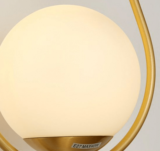 Geeta | Frosted Sphere Modern Wall Lamp