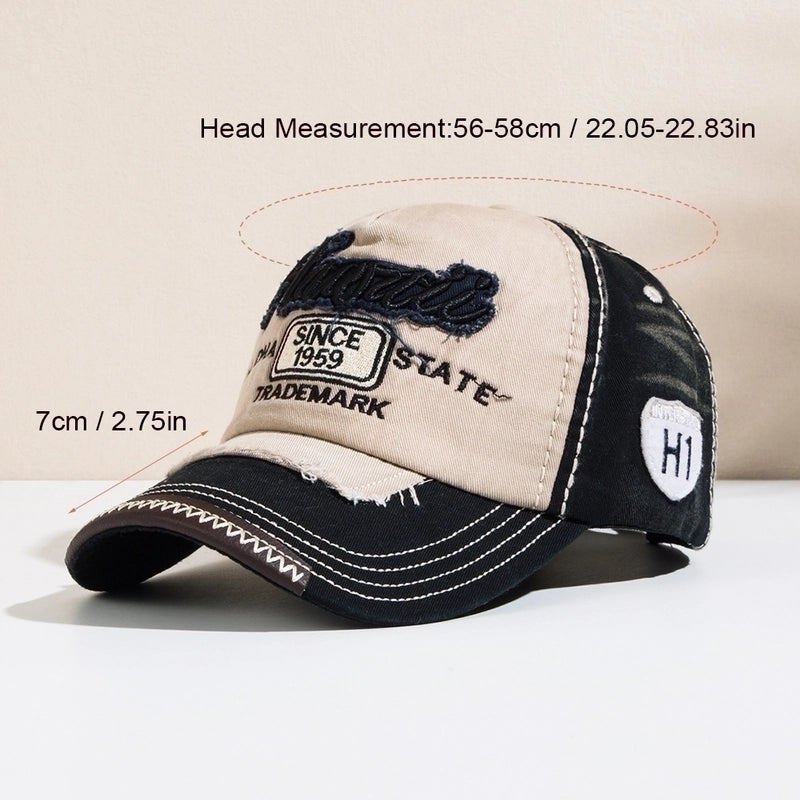 Unisex Embroidery Letter Embroidery Curved Eaves Baseball Cap