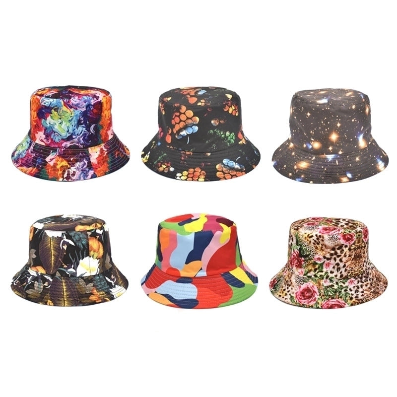 Unisex Fashion Cartoon Flat Eaves Bucket Hat