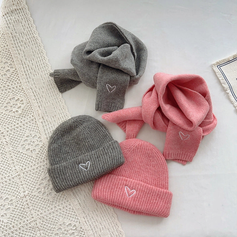 Kid's Cute Sweet Solid Color Wool Cap