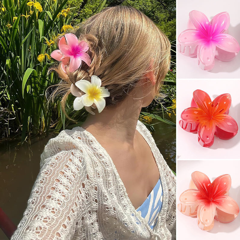 Egg flower hair clip