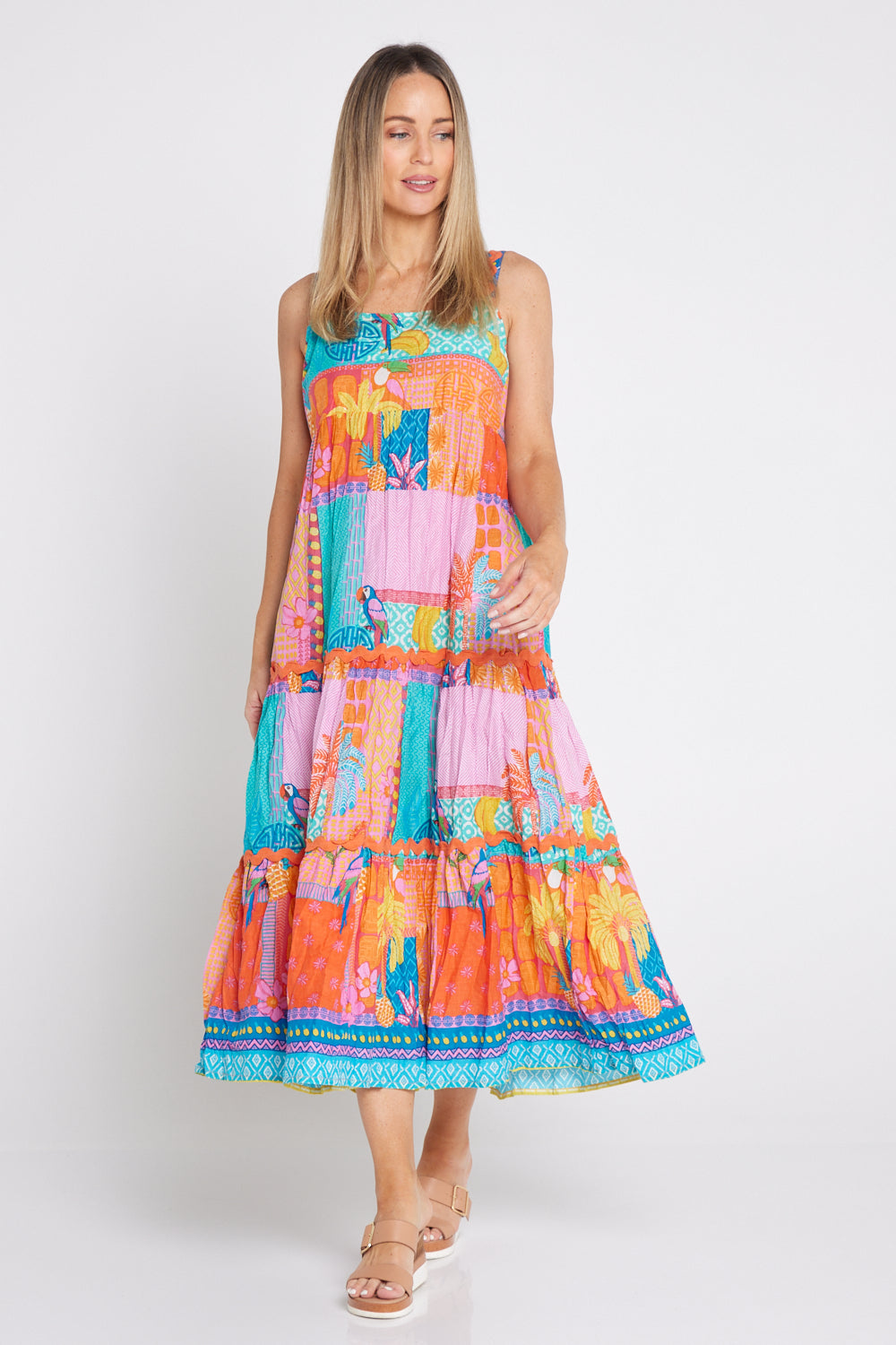 Cotton Maxi Dress - Candy