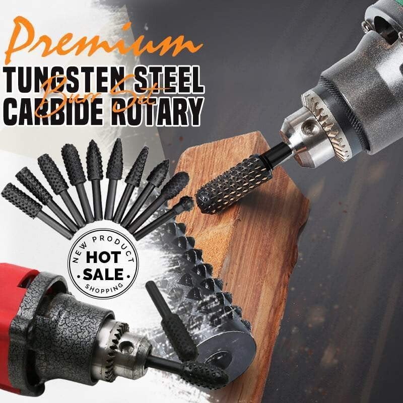 🔥Hot Sale🔥Premium Tungsten Steel Carbide Rotary Burr Set