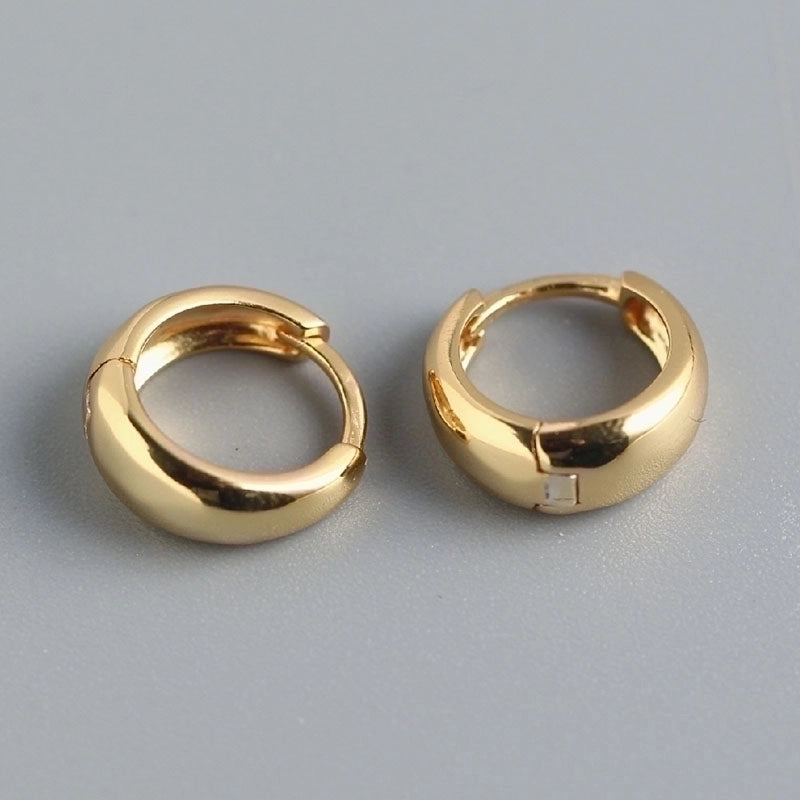 2 Pieces Minimalist Geometric Copper Plating Ear Studs 1 Pair