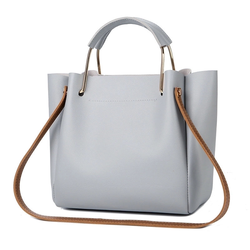 Women's Medium All Seasons Pu Leather Vintage Style Tote Bag