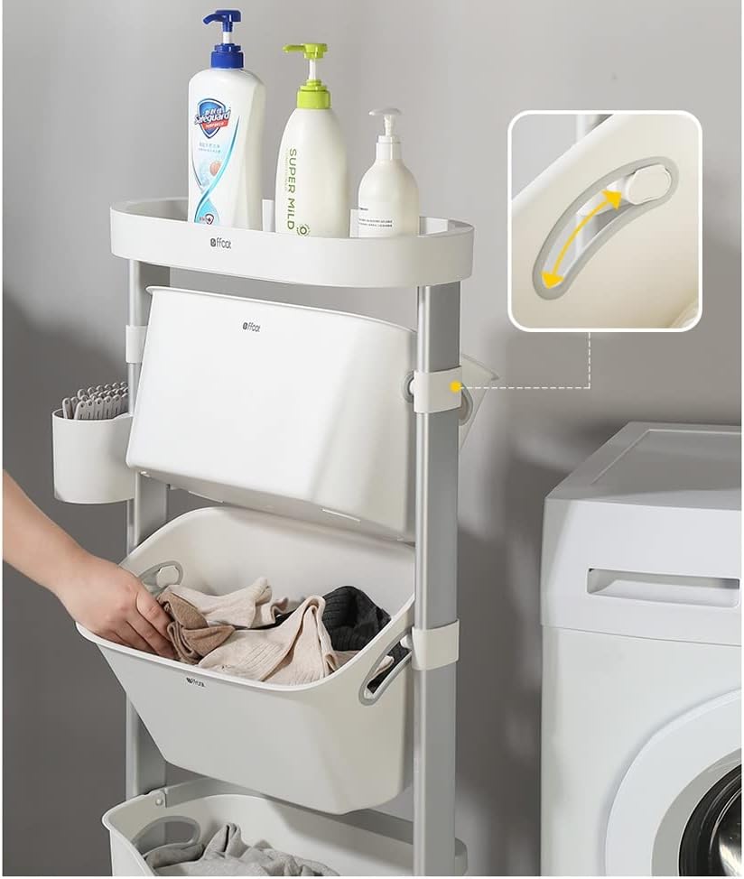 Dirty Clothes Basket Removable Car Truck Dirty Clothes Bathroom Laundry Basket Multi-Layer Storage Basket