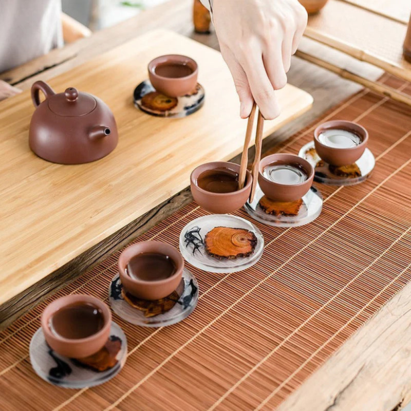 Rustic Tea Coaster Set