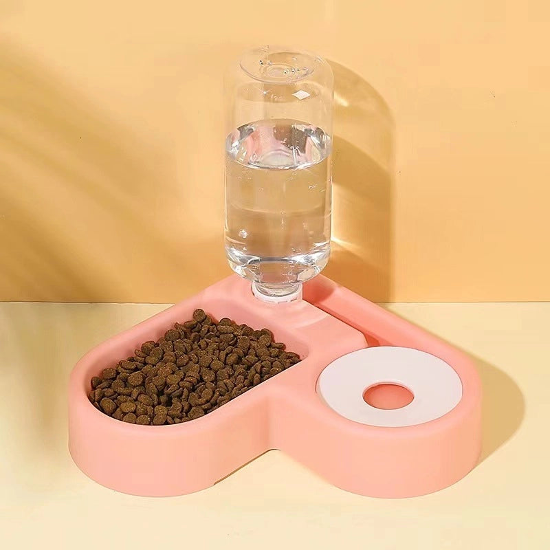 Minimalist Plastic Solid Color Pet Tableware