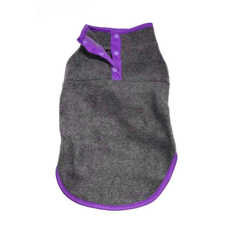 Contrast Color Fleece Dog Cat Vest