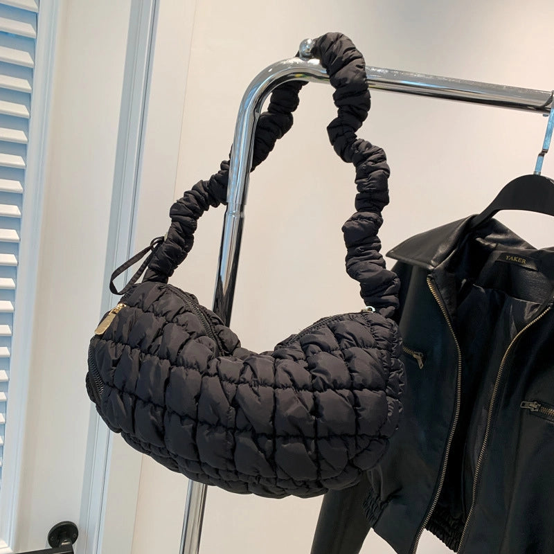 Women's Medium All Seasons Nylon Streetwear Cloud Shape Bag
