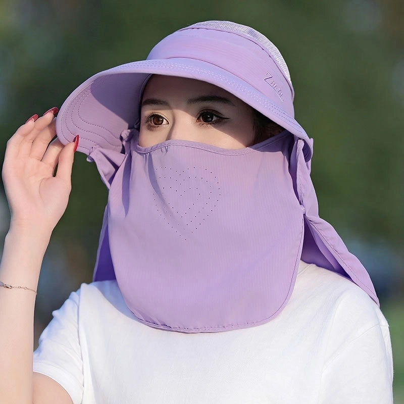 Women's Minimalist Solid Color Big Eaves Sun Hat