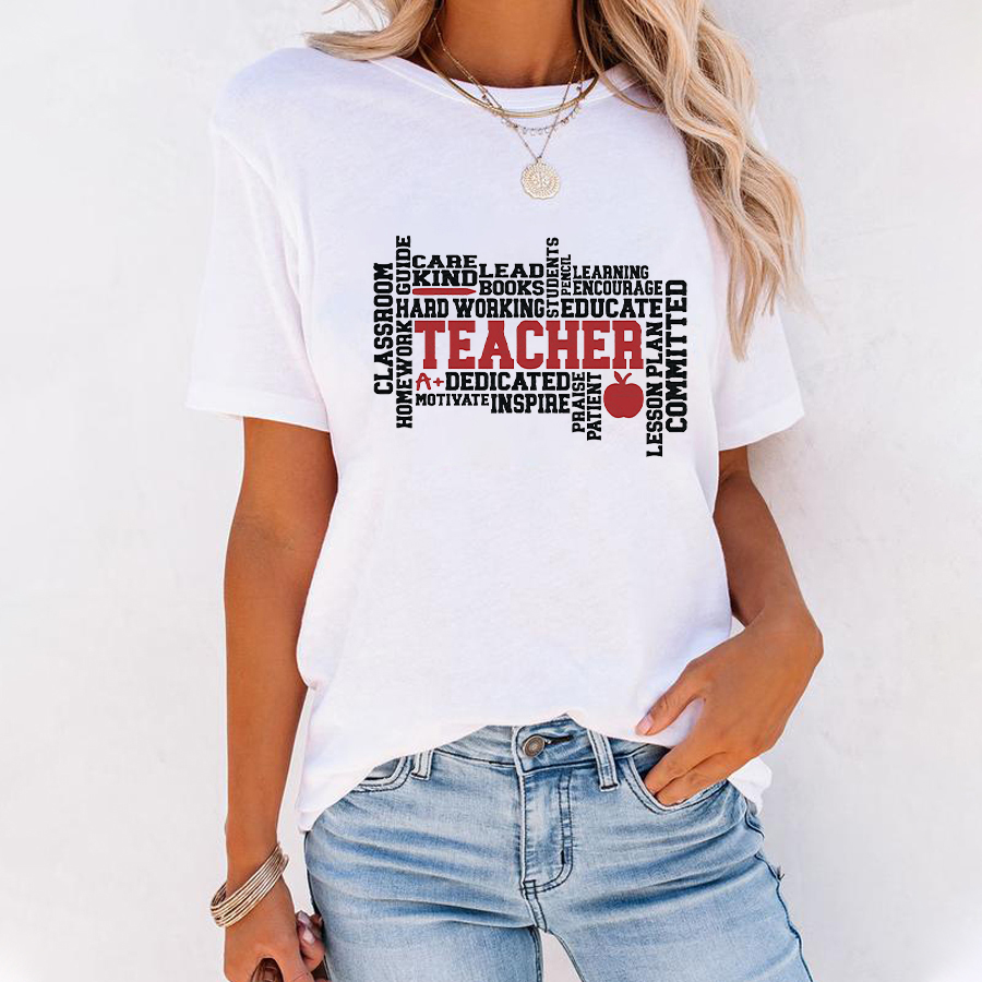 Teacher A+ Dedicated Motiyate Inspire T-Shirt