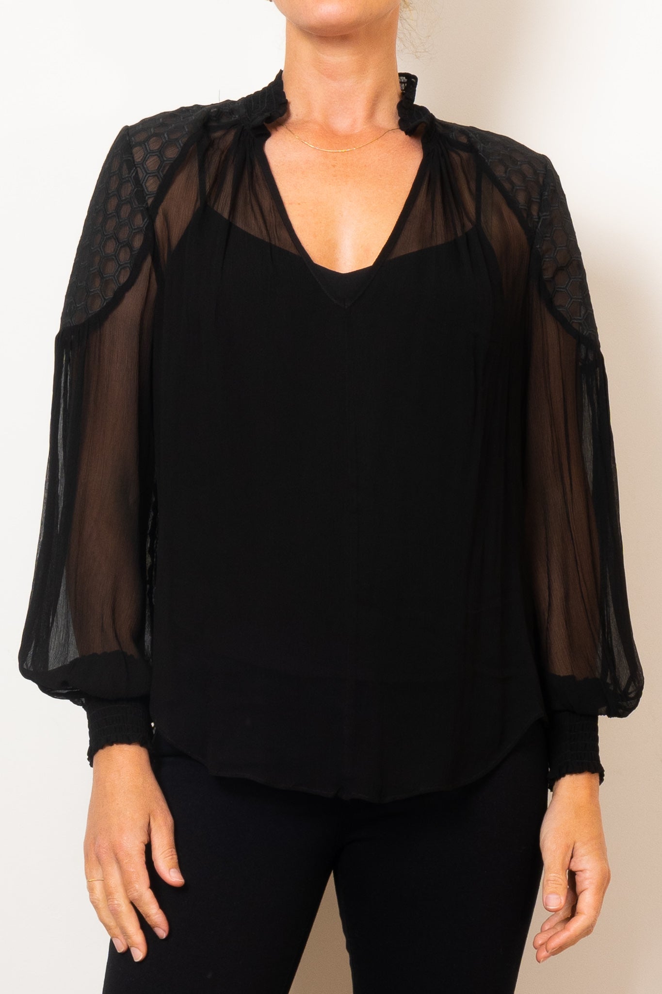 Once Was Phoenix Viscose Chiffon  Blouse