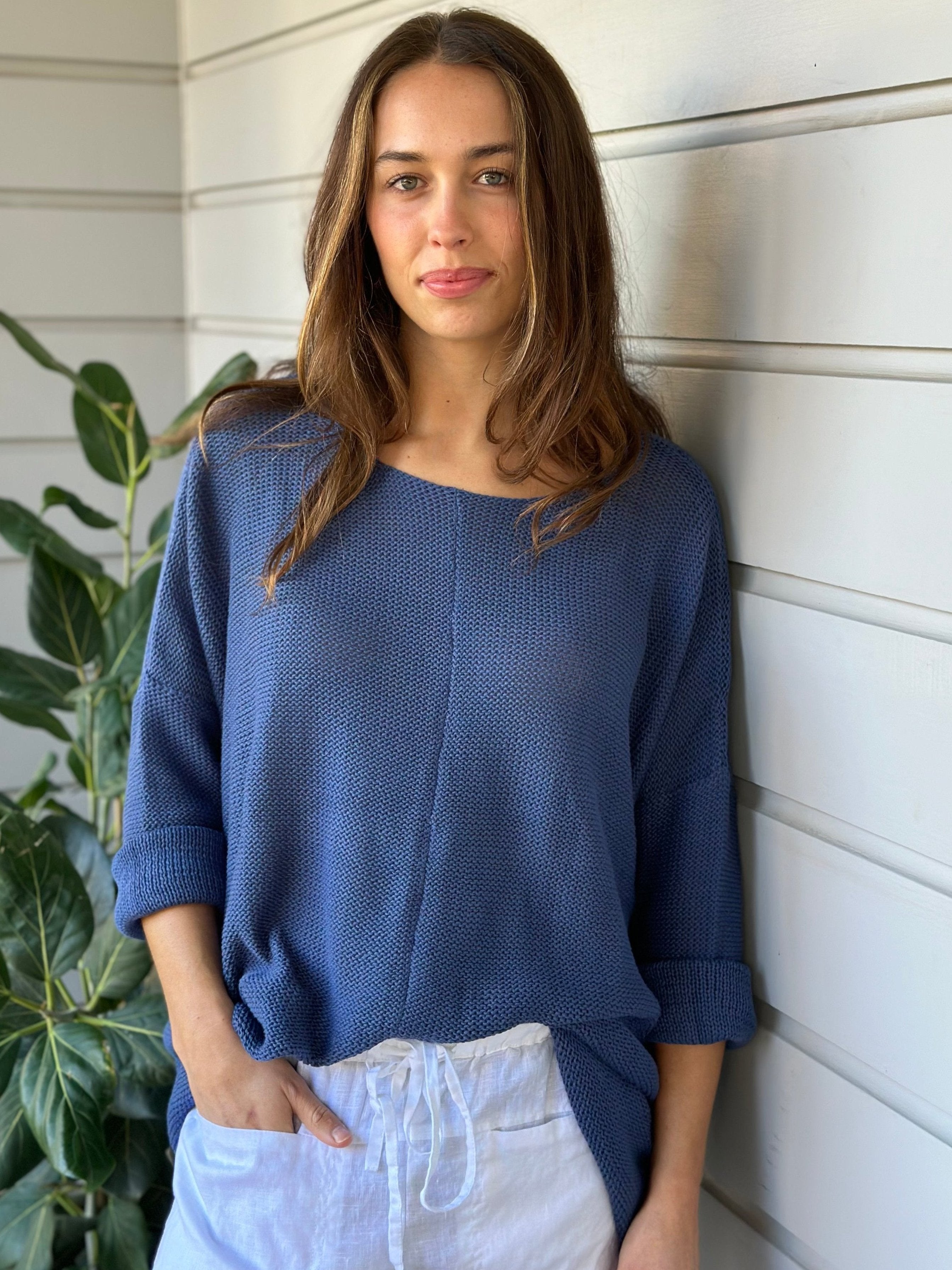 stella jersey - denim cotton knit