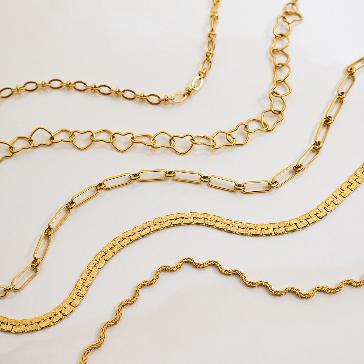 Titanium Steel Necklace Simple Snake Bone Chain Clavicle Chain Popular Stainless Steel Necklace