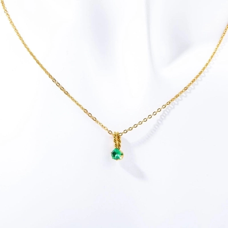 201 Stainless Steel 304 Stainless Steel Titanium Steel Gold Plated Elegant Streetwear Plating Color Block Necklace