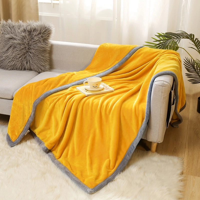 Thickened Autumn And Winter Blanket Flannel Blanket Faleirong Gift Blanket Summer Air-conditioning Blanket Coral Fleece Sheets