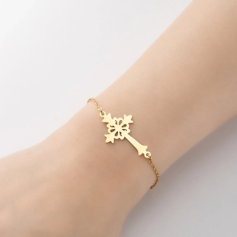 Minimalist Geometric Titanium Steel Bracelets Plating No Inlaid Stainless Steel Bracelets