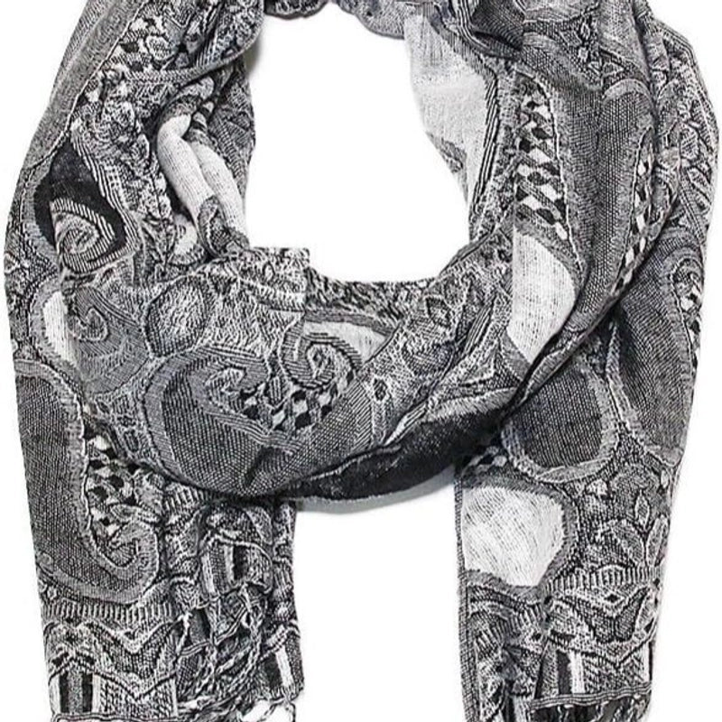 Pashmina Scarf Jacquard Tassel Spring And Summer Long Scarf Women's Double-sided Scarf Air Conditioning Large Shawl