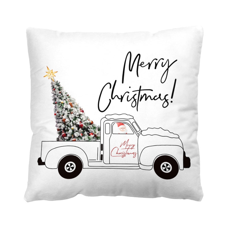 Casual Vacation Letter Short Plush Pillow Cases
