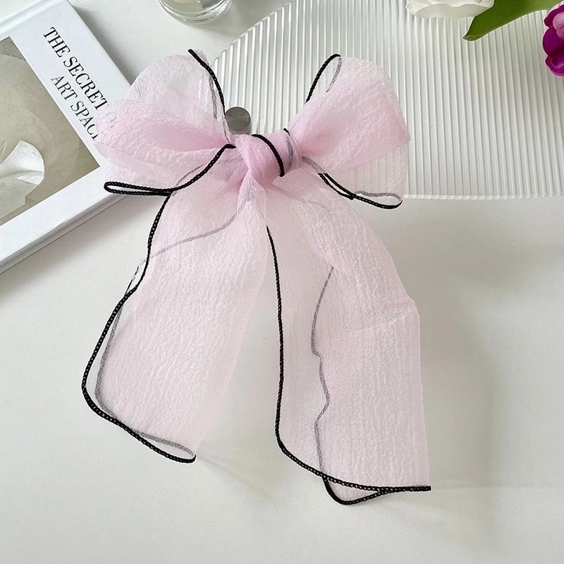 Women's Cute Sweet Solid Color Organza Silk Scarf