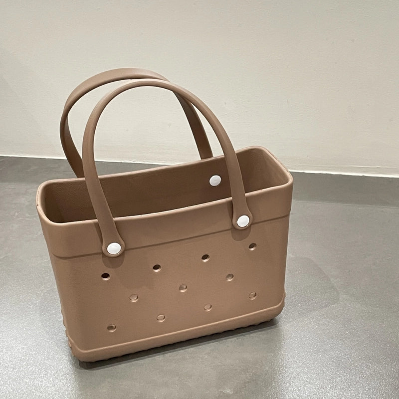 Women's EVA Solid Color Basic Square Open Handbag