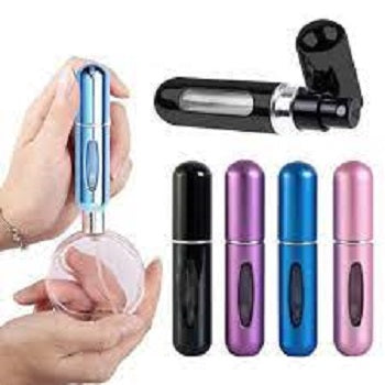 (Pack of 5) Perfume Refillable Atomizer Spray Bottles (5ml) Purse. Pocket Luggage