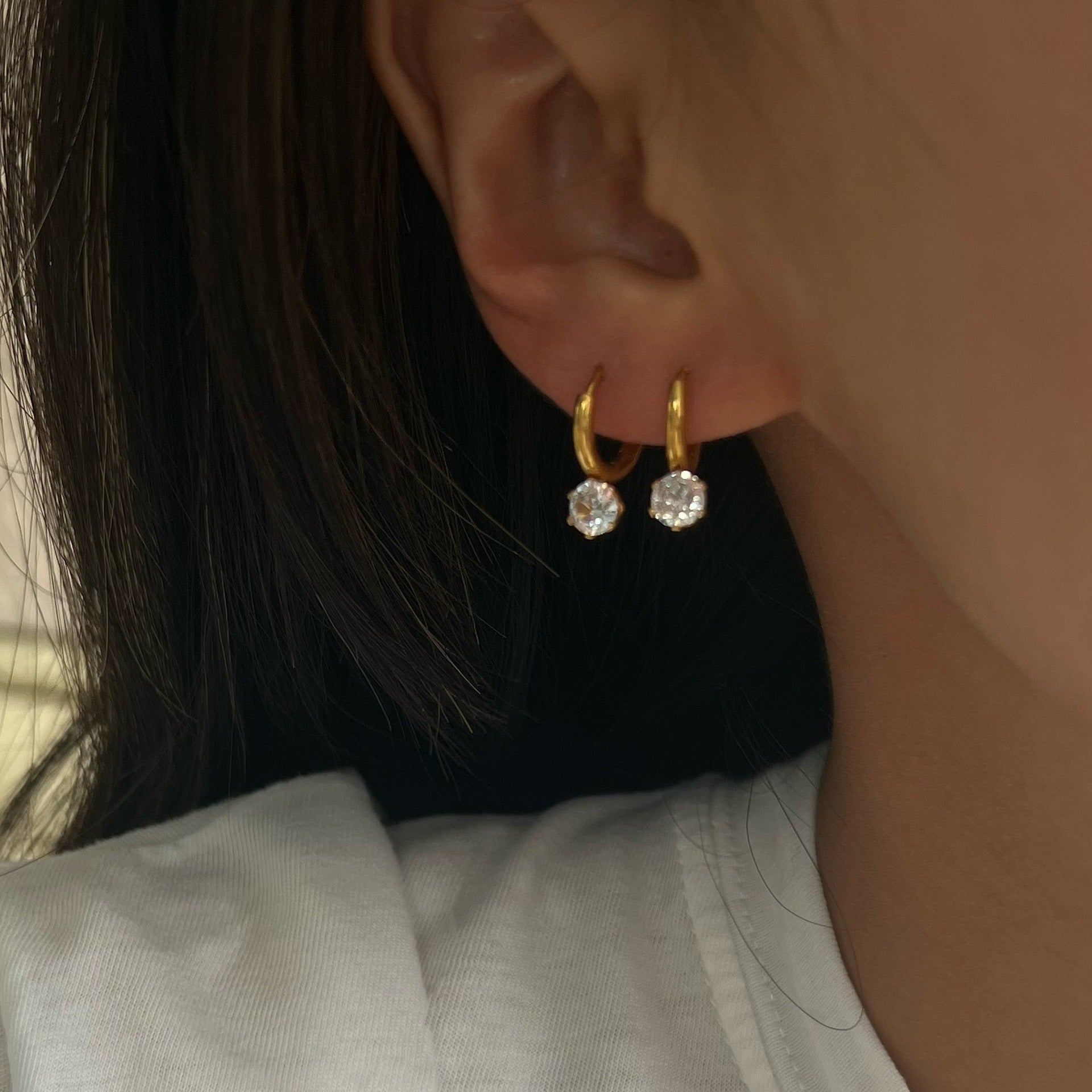 Stainless Steel Drop Earrings