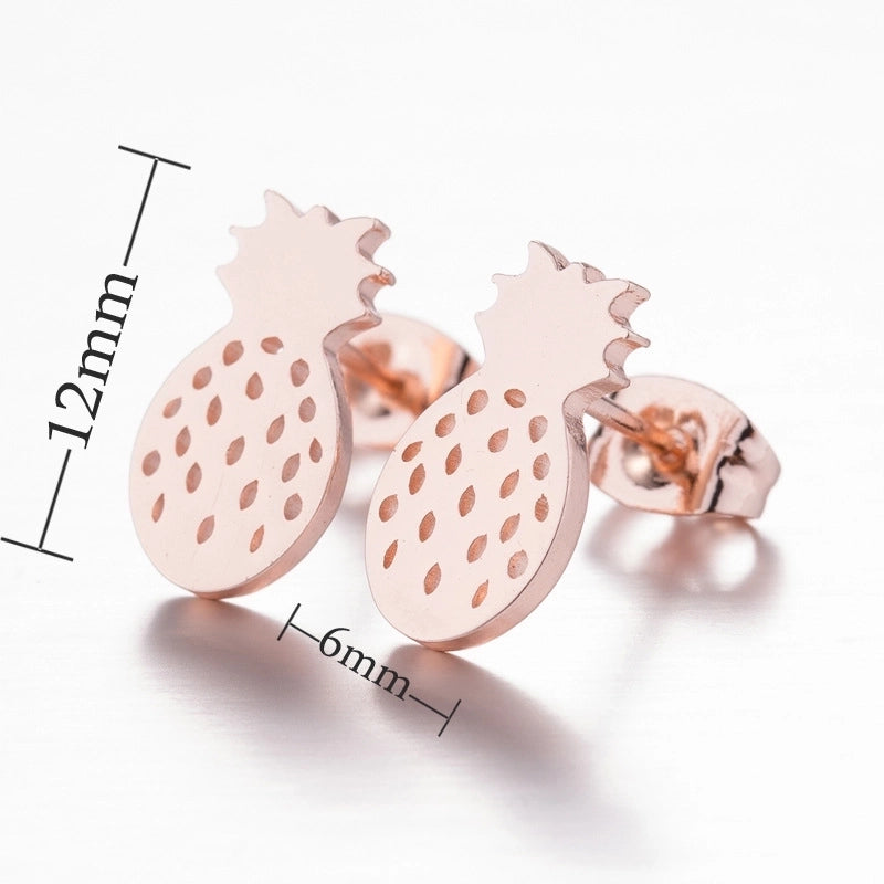 Minimalist Geometric Plating 304 Stainless Steel No Inlaid 18K Gold Plated Earrings