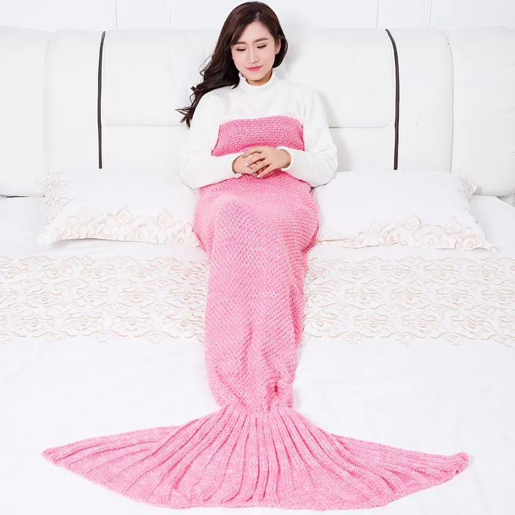 Knitted Mermaid Blanket