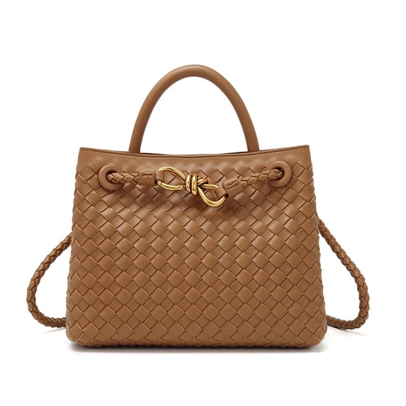 Women's Medium Pu Leather Solid Color Streetwear Square Magnetic Buckle Handbag