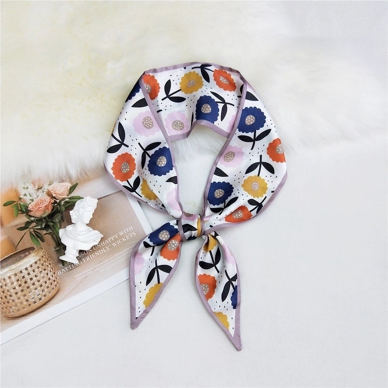 Double-sided Sharp-angled Silk Scarf