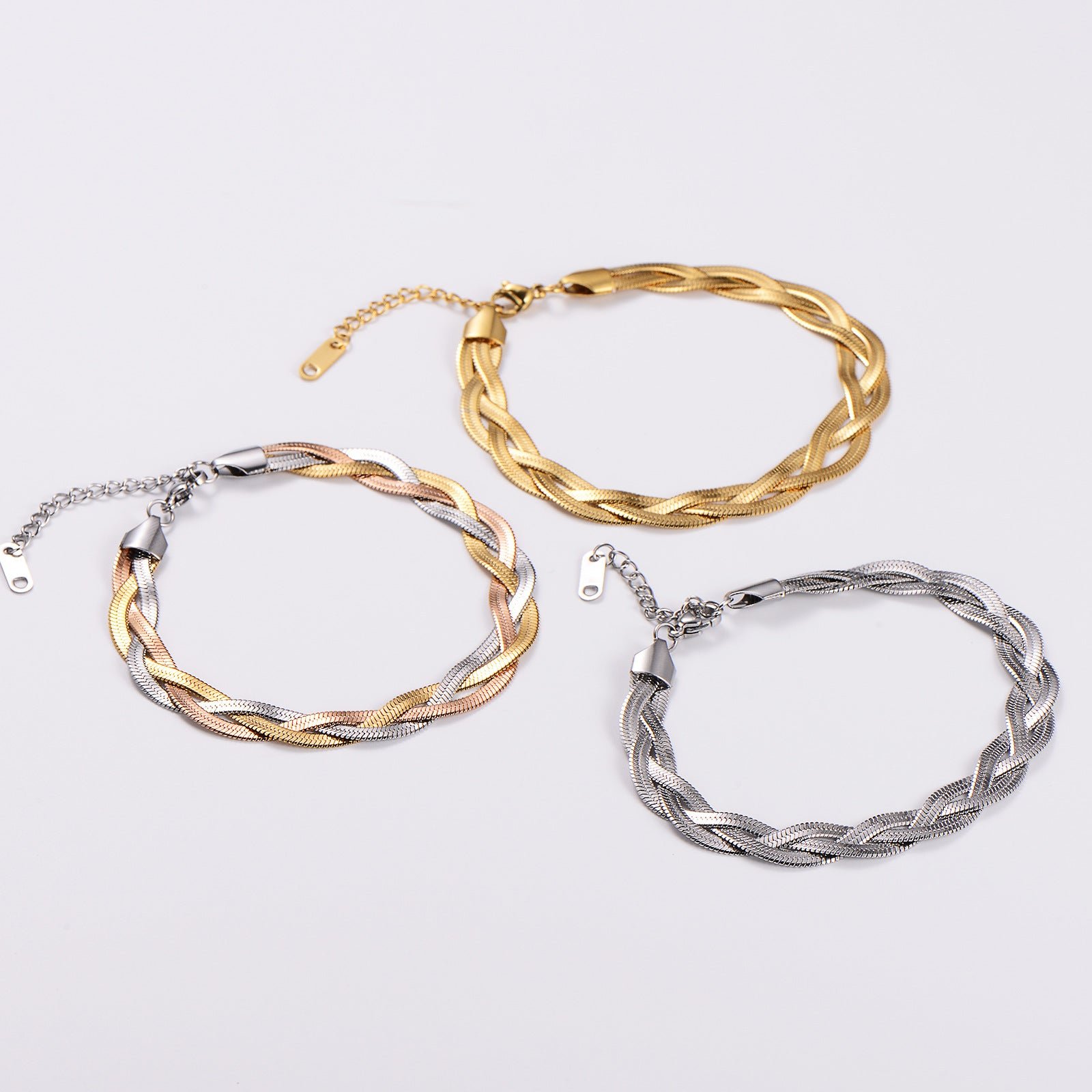 Unisex Chain Stainless Steel Electroplating Jewelry Sets