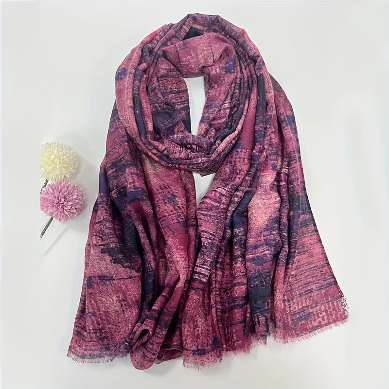 Women's Business Basic Lady Printing Polyester Scarf