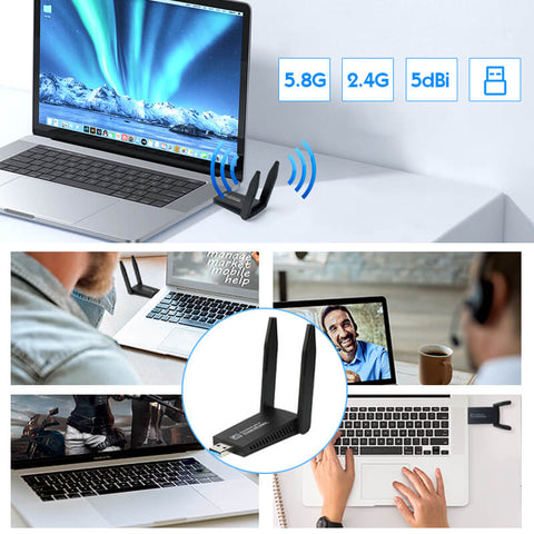 1300Mbps Wireless network card 5G gigabit dual-band