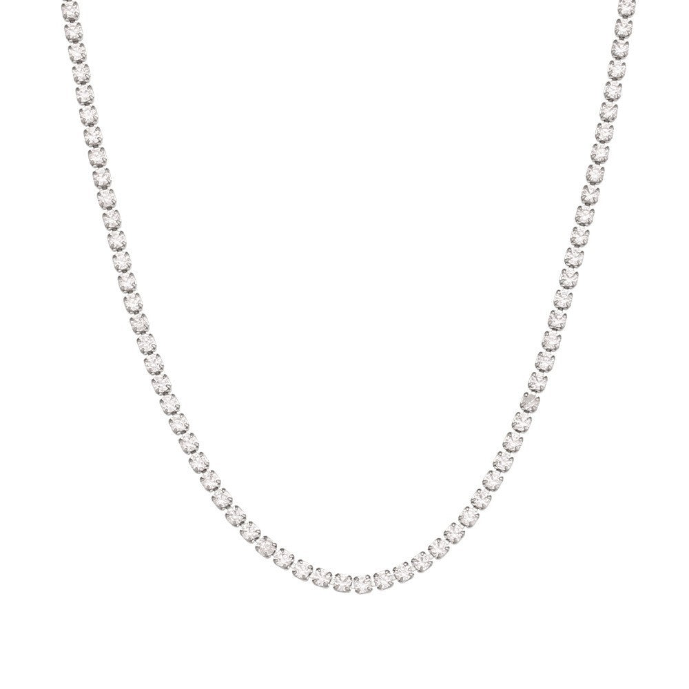 Fashion Stripe Geometric Stainless Steel 18K Gold Plated Necklaces