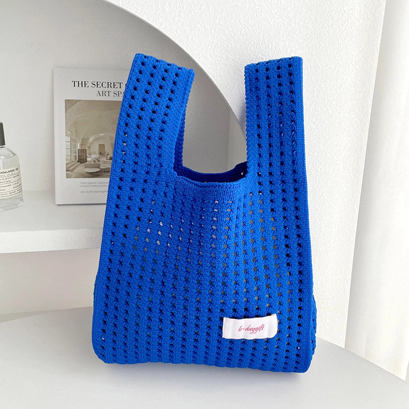 Women's Medium Polyester Solid Color Basic Classic Style Square Open Tote Bag