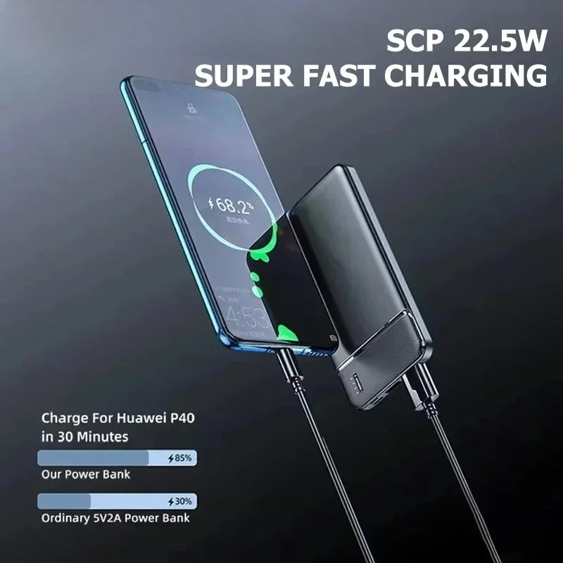 50000mAh High Capacity Power Bank Fast Charging Portable Charger External Battery for IPhone Samsung and Xiaomi Powerbank New