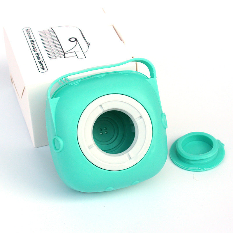 Silicone Shampoo-Dispensing Pet Bath Brush