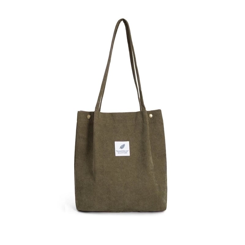 Corduroy Temperament High Capacity Bag