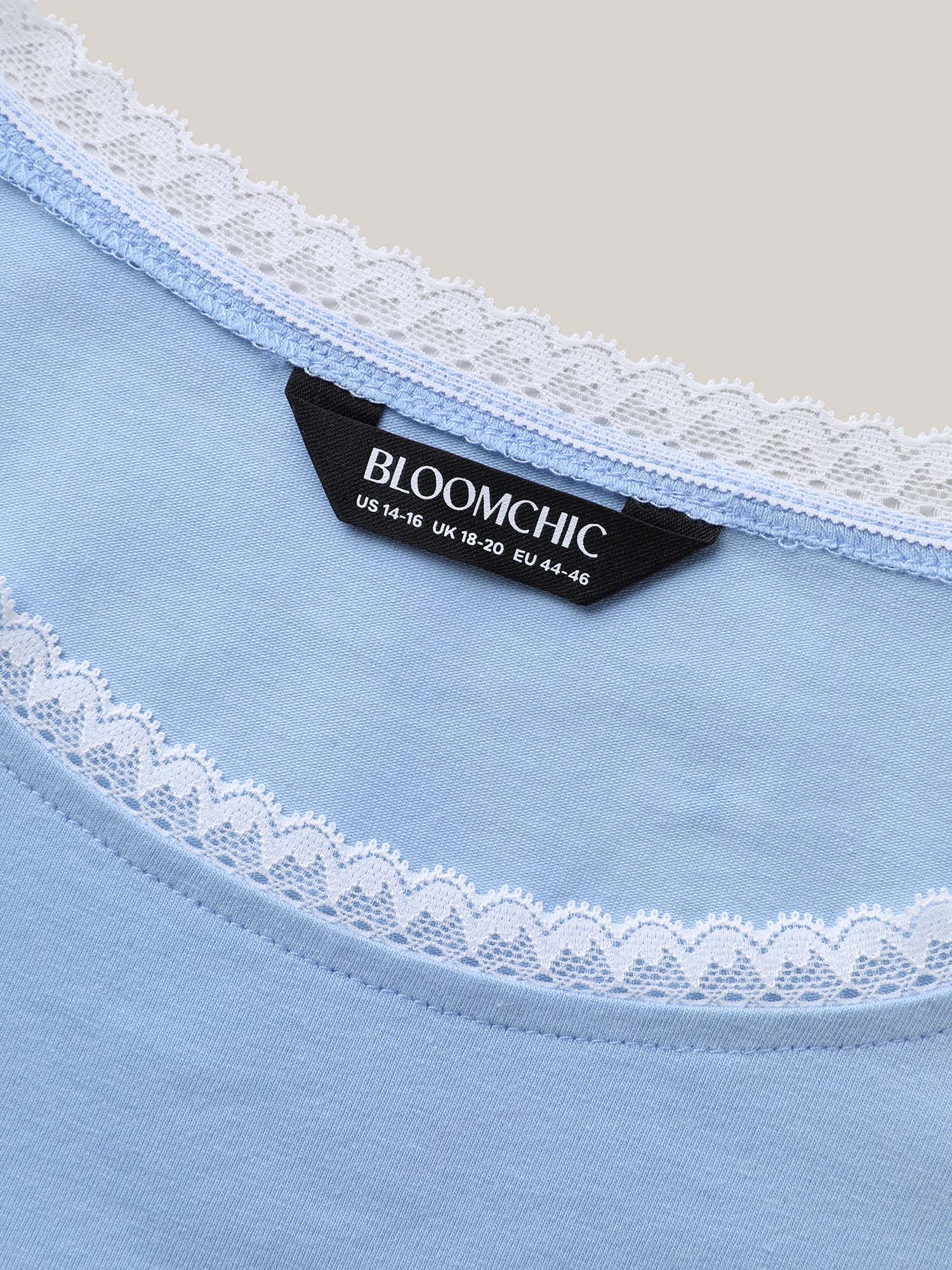 Pure Cotton Embroidered Lace Solid Top