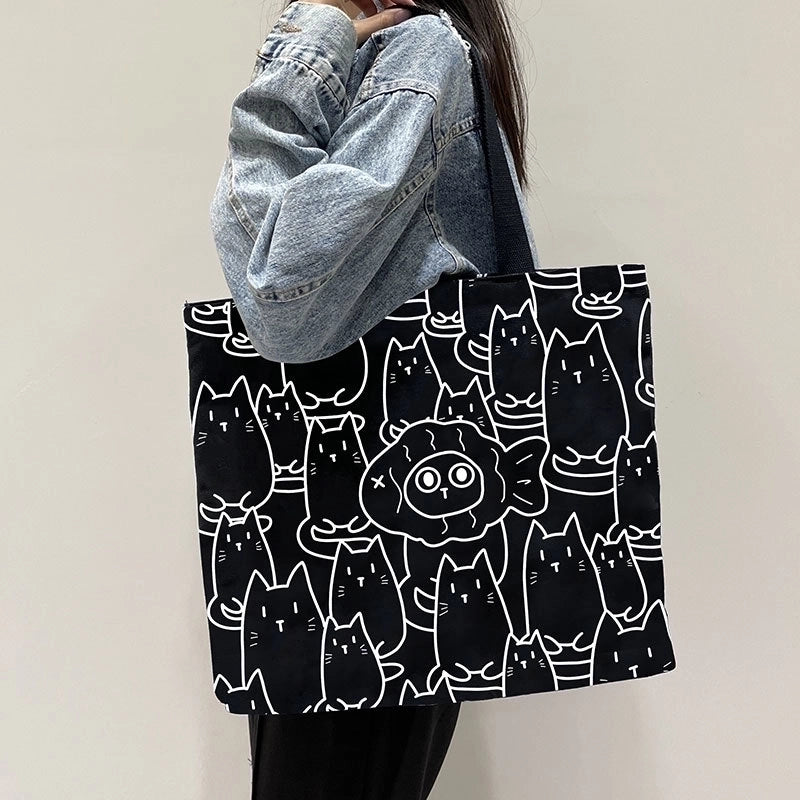 Women's Large Spring&summer Canvas Streetwear Shoulder Bag Canvas Bag