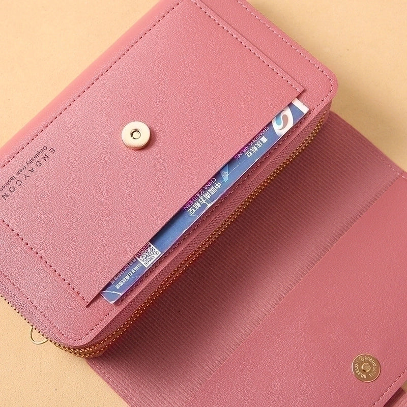 Women's All Seasons Pu Leather Classic Style Phone Wallet