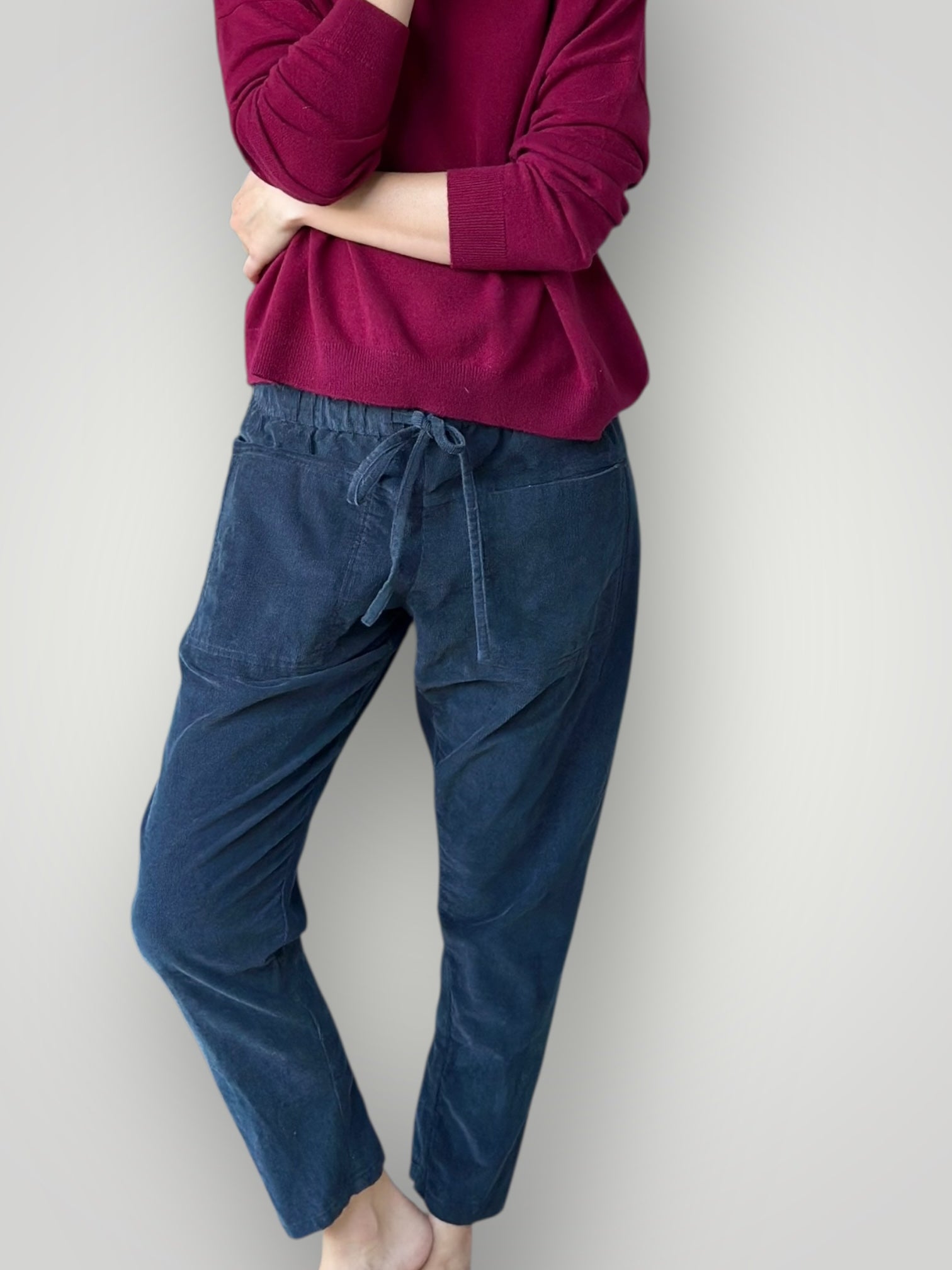 jessie pants -charcoal cord