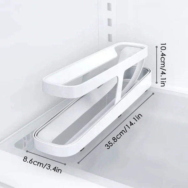 Automatic Rolling Egg Holder Rack Storage Box